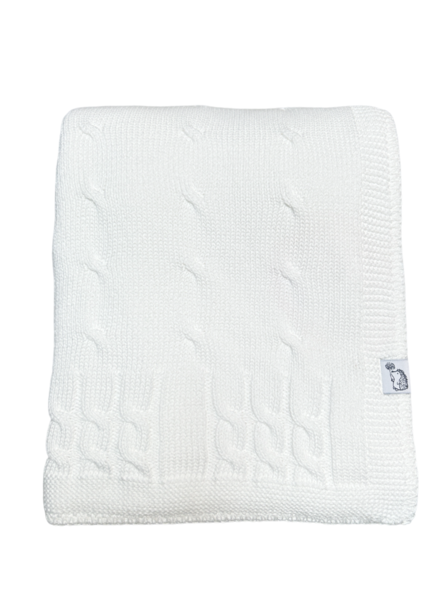 Crib blanket lined Chamonix White