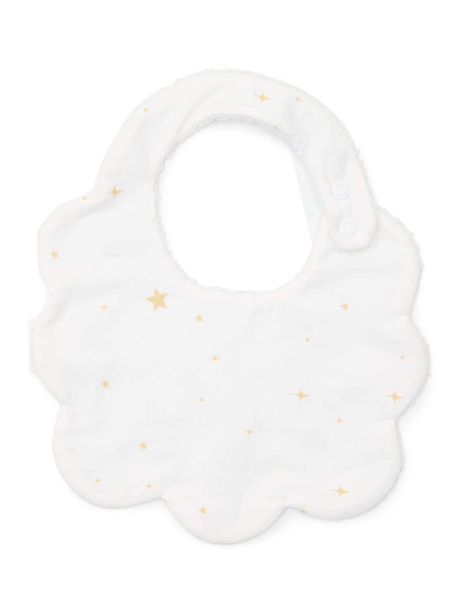New Born bib printed star Étoile Sand