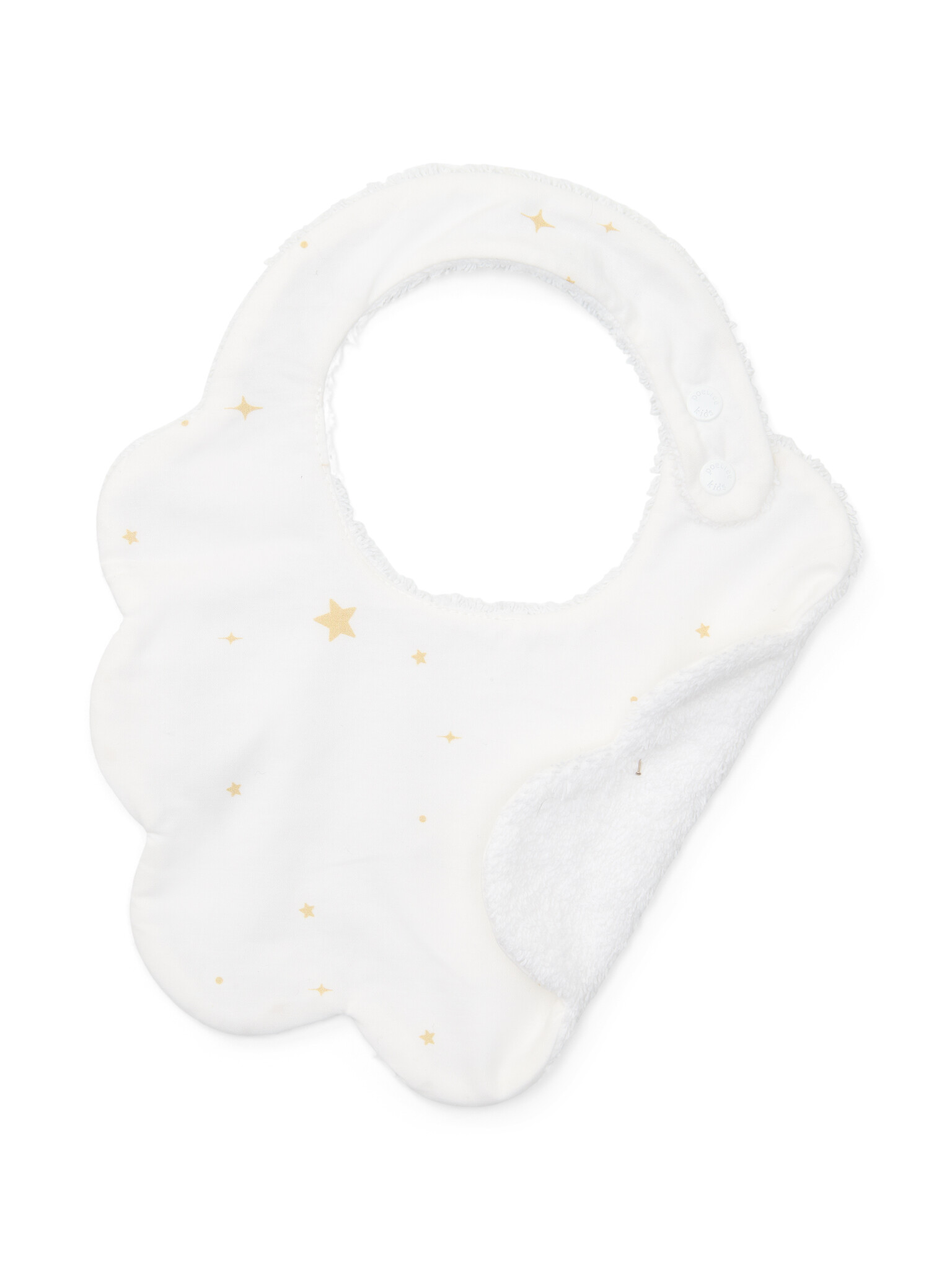 New Born bib printed star Étoile Sand