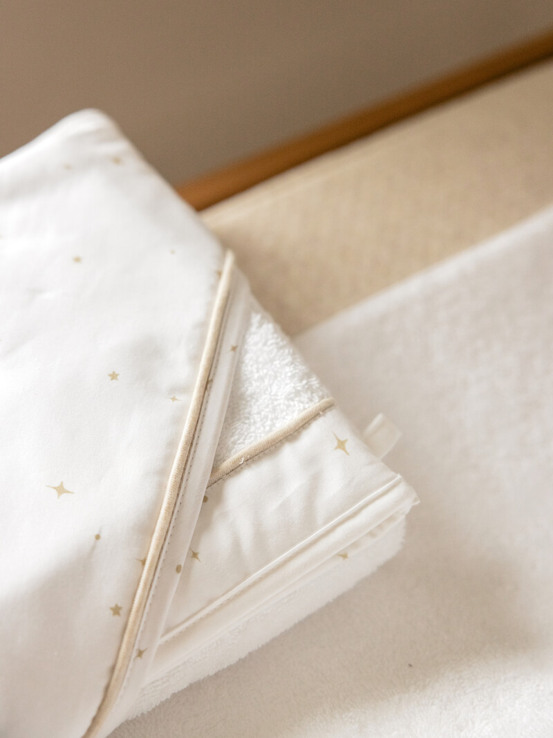 Cape de bain & gant de toilette Étoile Sand