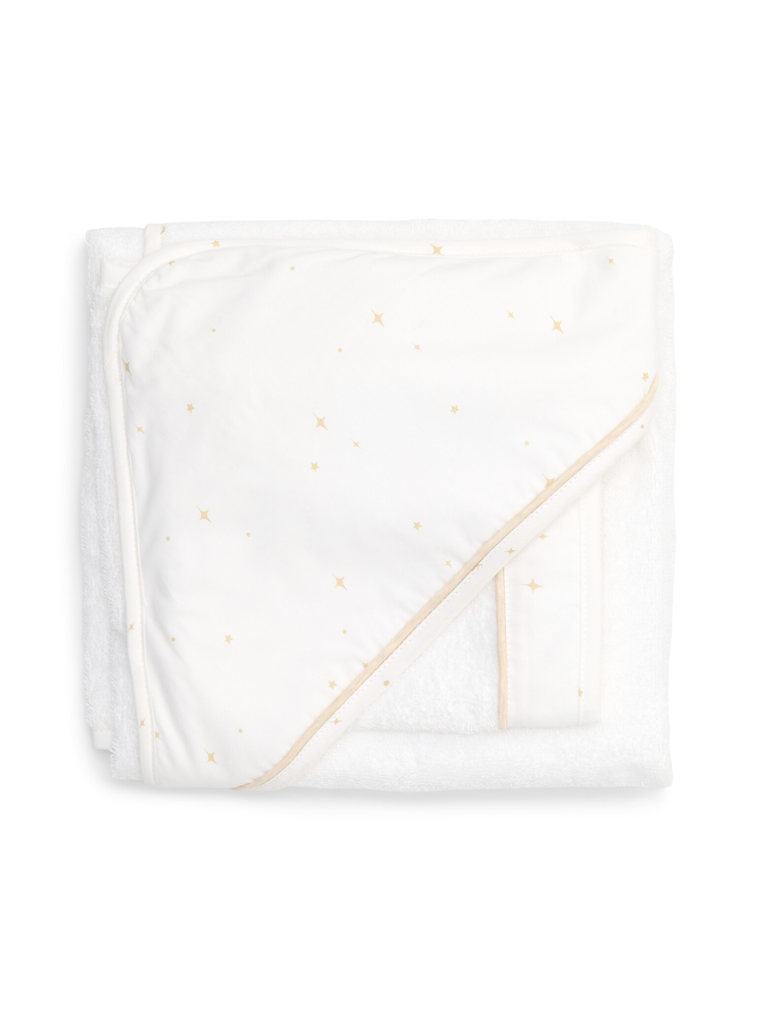 Cape de bain & gant de toilette Étoile Sand