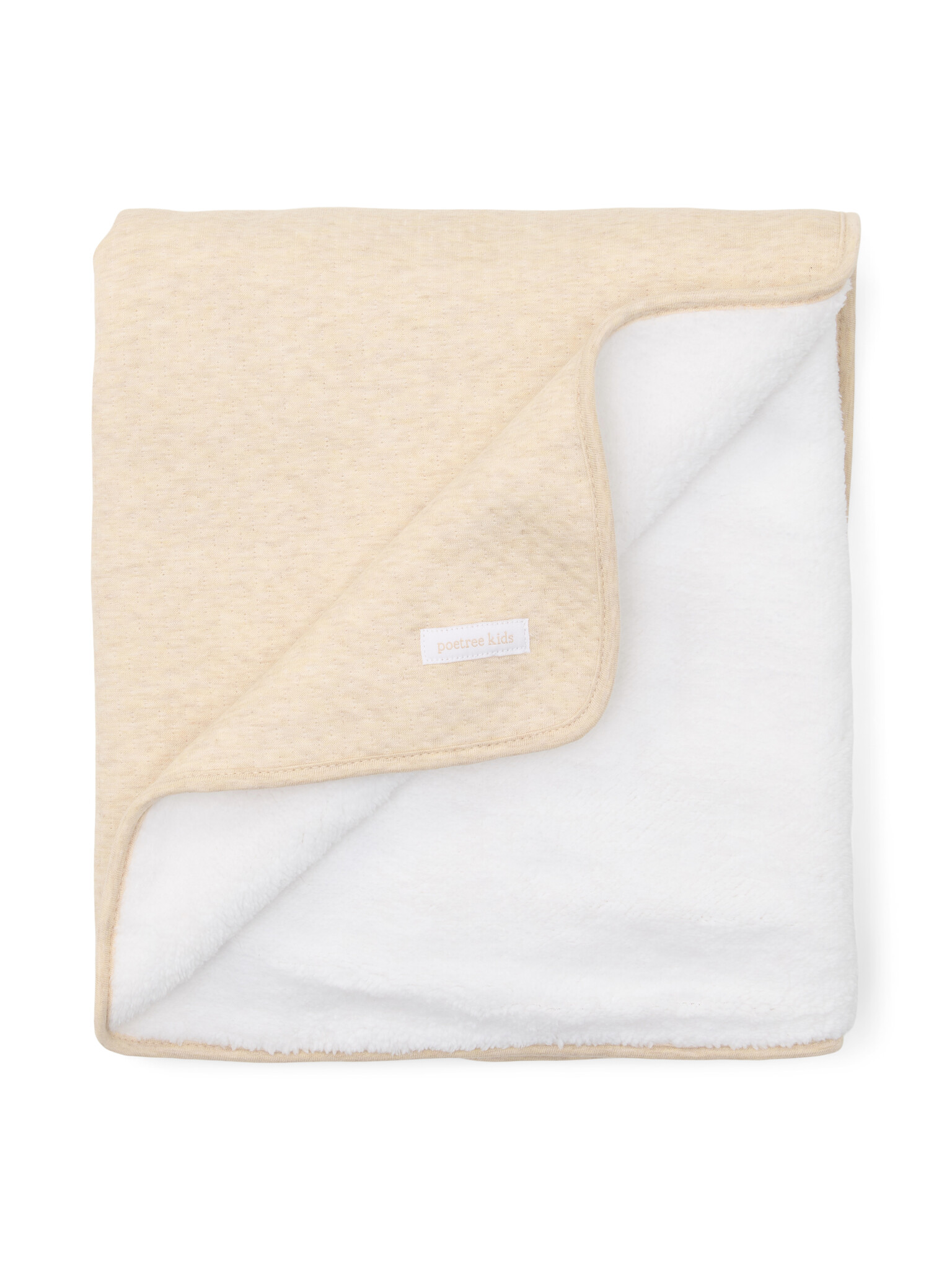 Crib blanket with fleece Étoile Sand