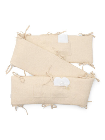 Cot/Playpen bumper Étoile Sand
