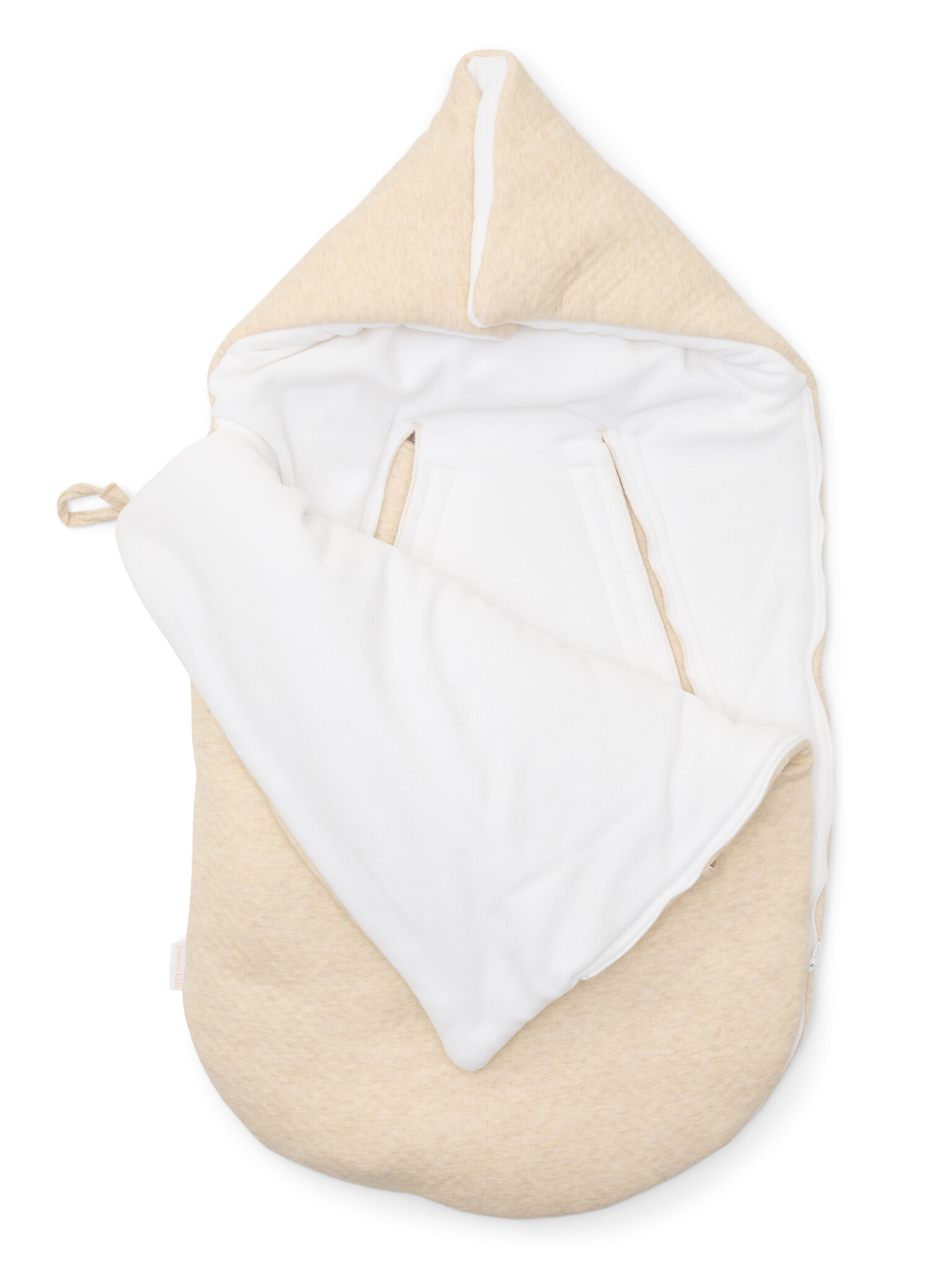 Footmuff 3/5 point belt Étoile Sand