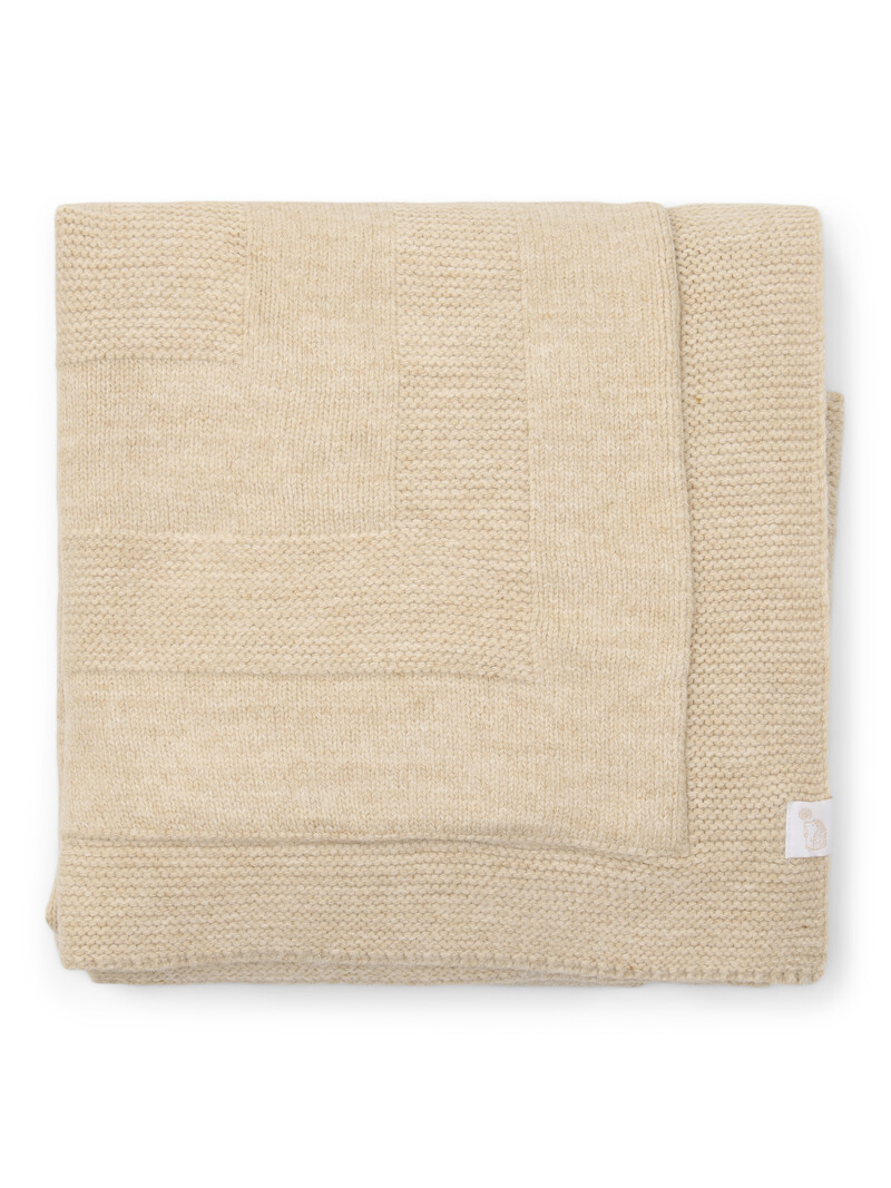Couverture Berceau Aspen Laine mélangée Camel