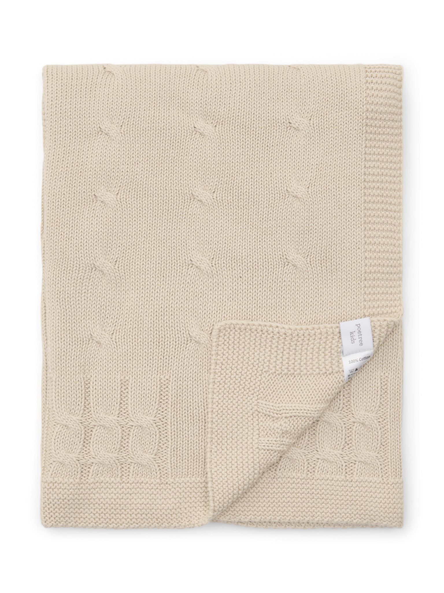 Marbella crib blanket cotton Beige