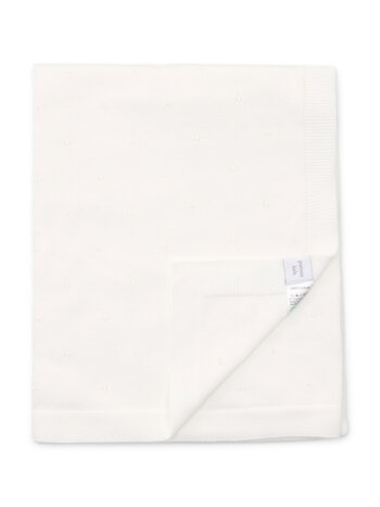 Couverture Berceau Saint Tropez Coton Blanc