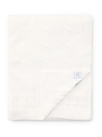 Marbella Couverture de berceau coton blanc