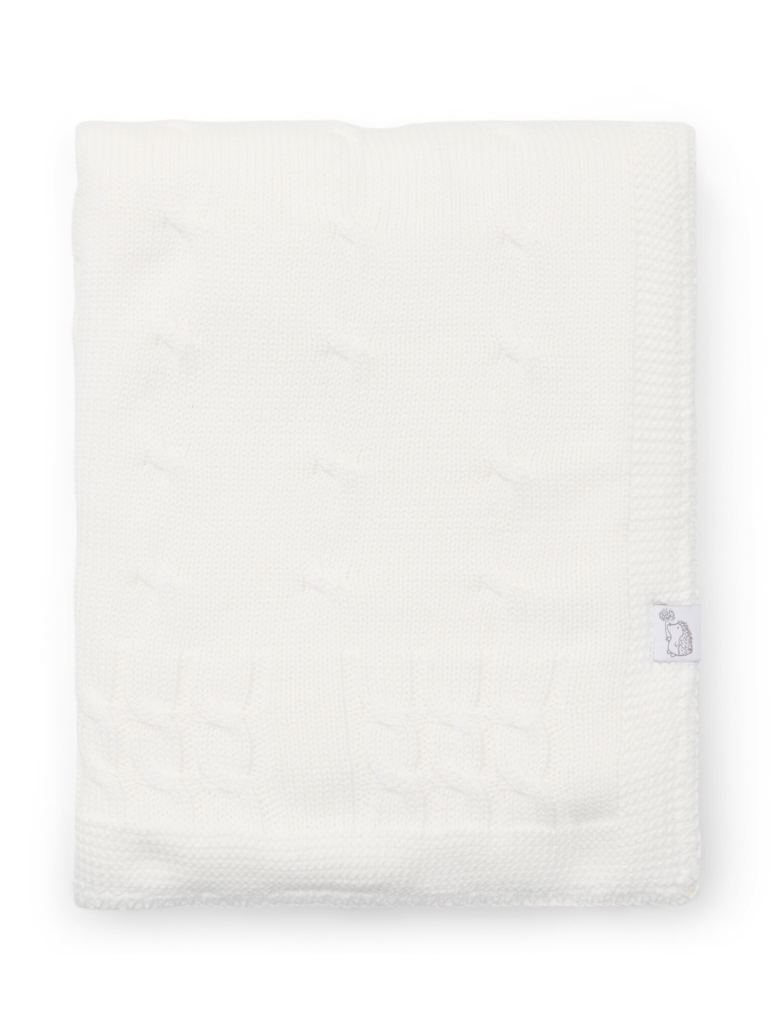 Crib blanket lined Chamonix White