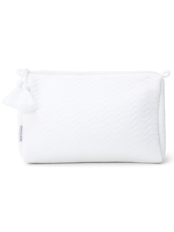 Toiletry bag Chevron White