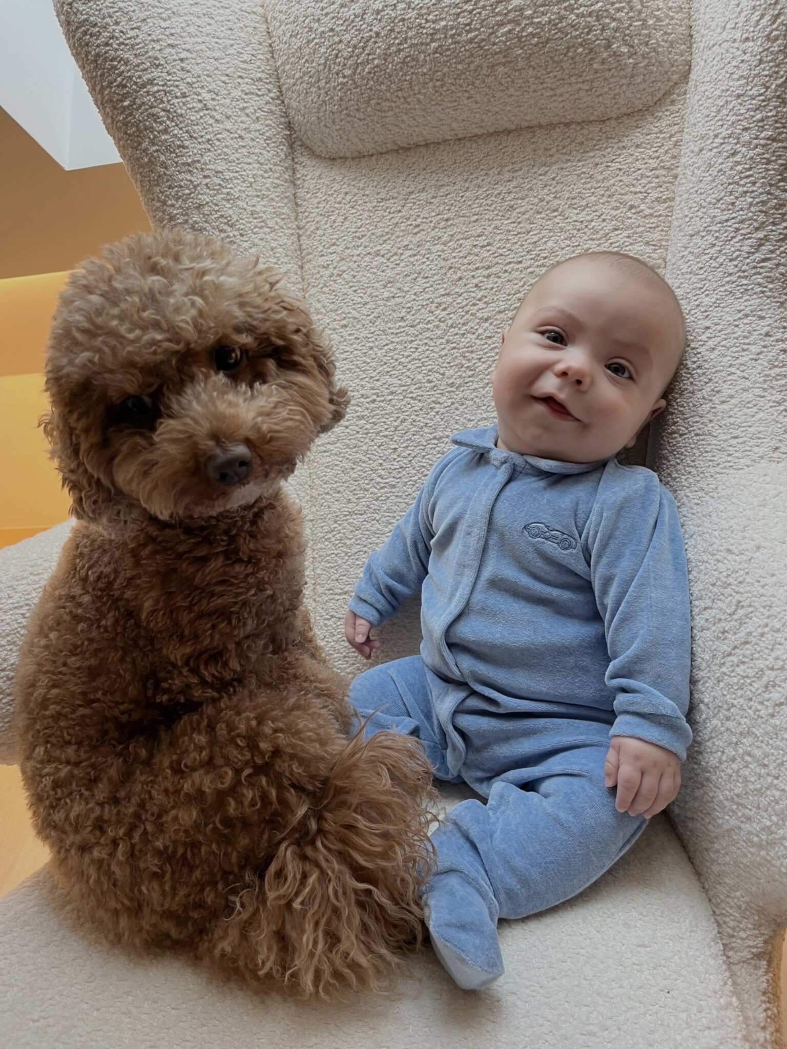 Babysuit velours Bleu Denim