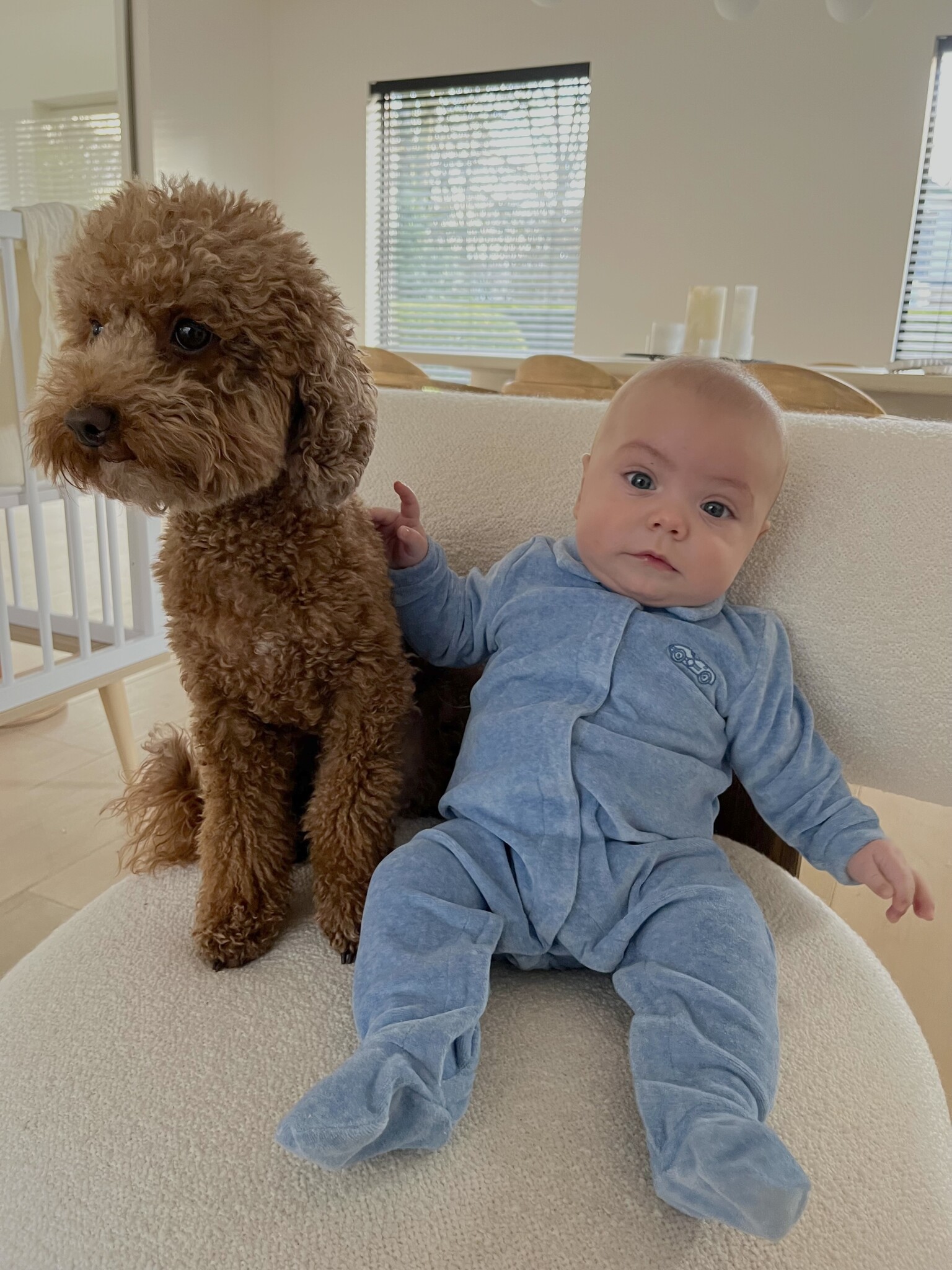 Babysuit velours Bleu Denim