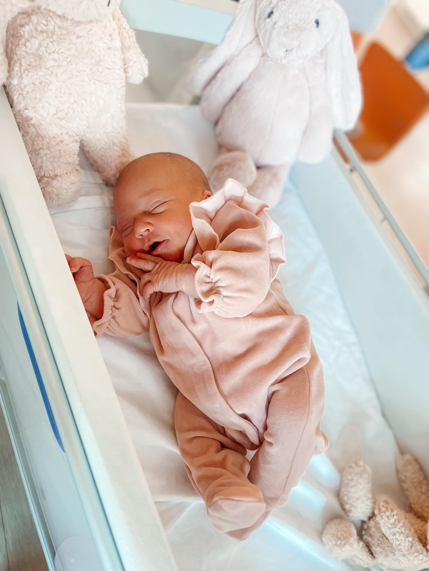 Dors Bien Velours à volants Blush Pink