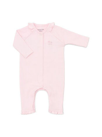 Olivia babysuit 2x2 rib Soft Pink