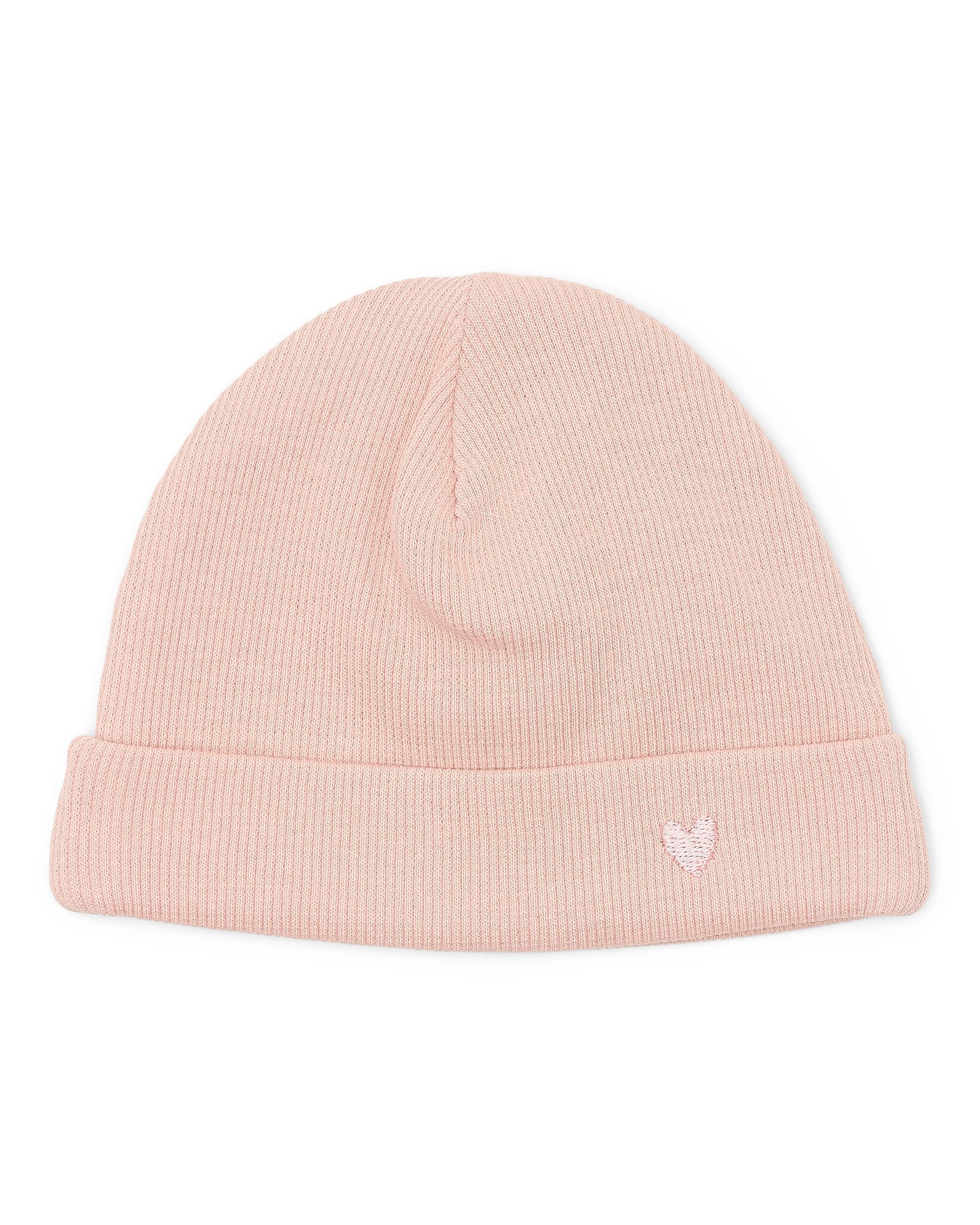 Babymutsje Olivia 2x2 rib Blush Pink