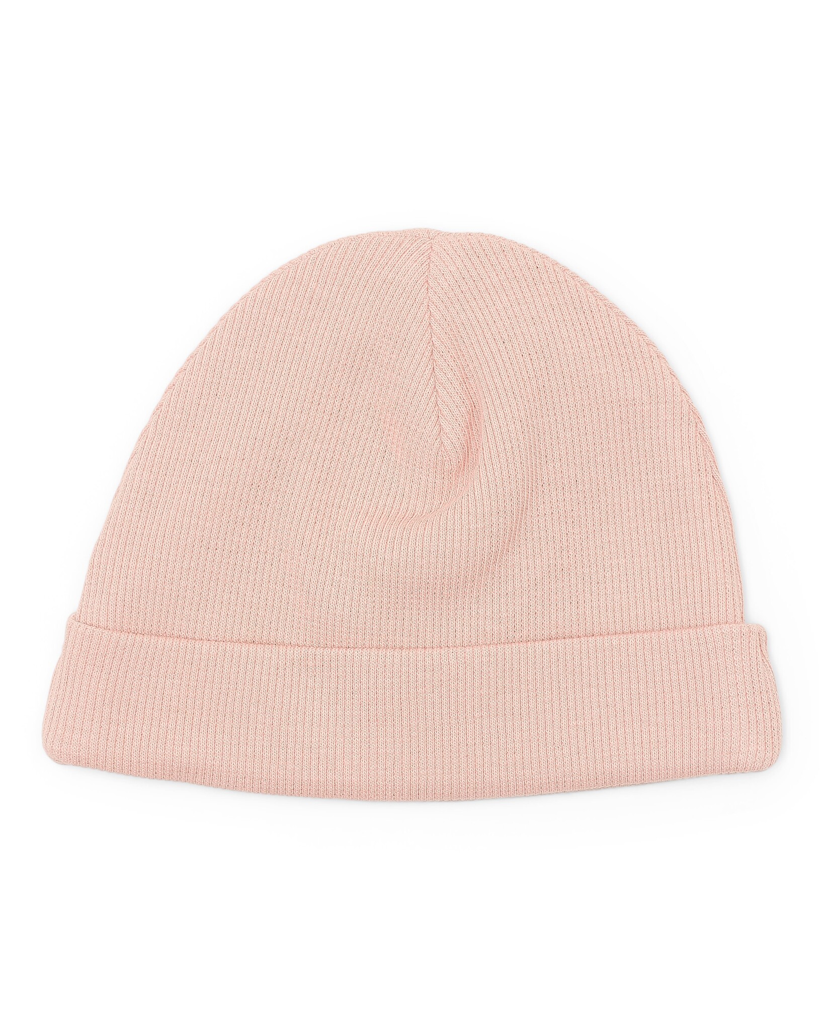 Babymutsje Olivia 2x2 rib Blush Pink