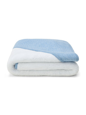 Wrapping blanket Chevron Denim Blue