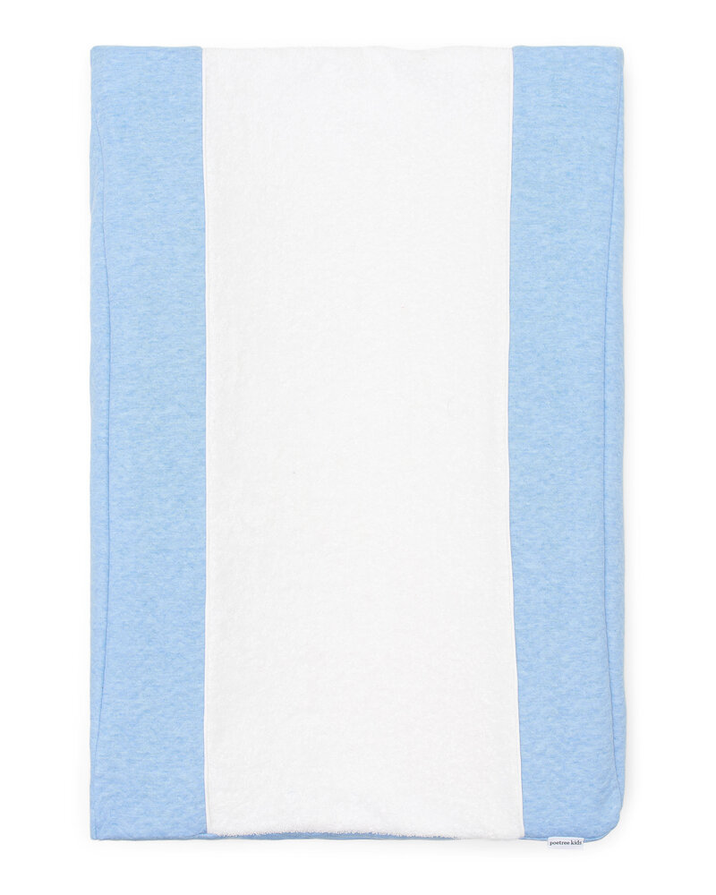 Housse matelas à langer Chevron Denim Blue