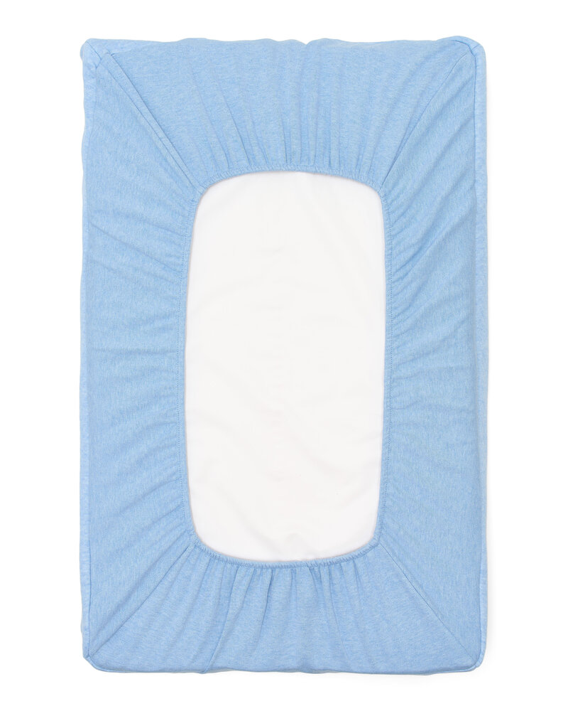 Housse matelas à langer Chevron Denim Blue