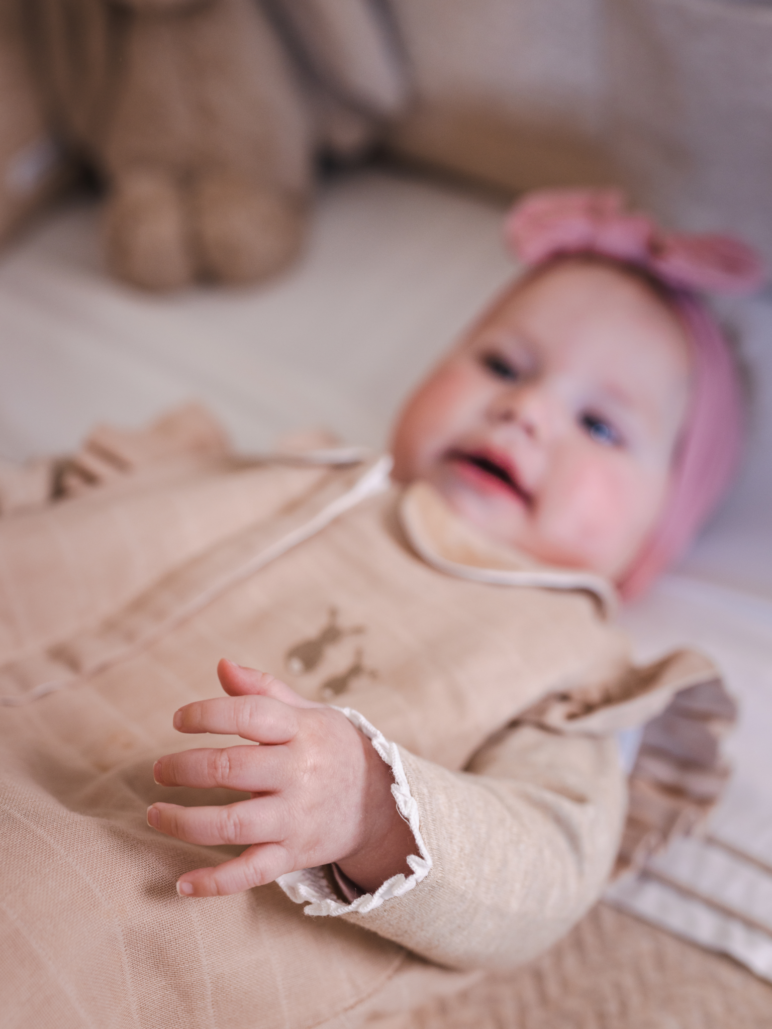 Tetra Sac de couchage bébé 90cm Ruffle Camel