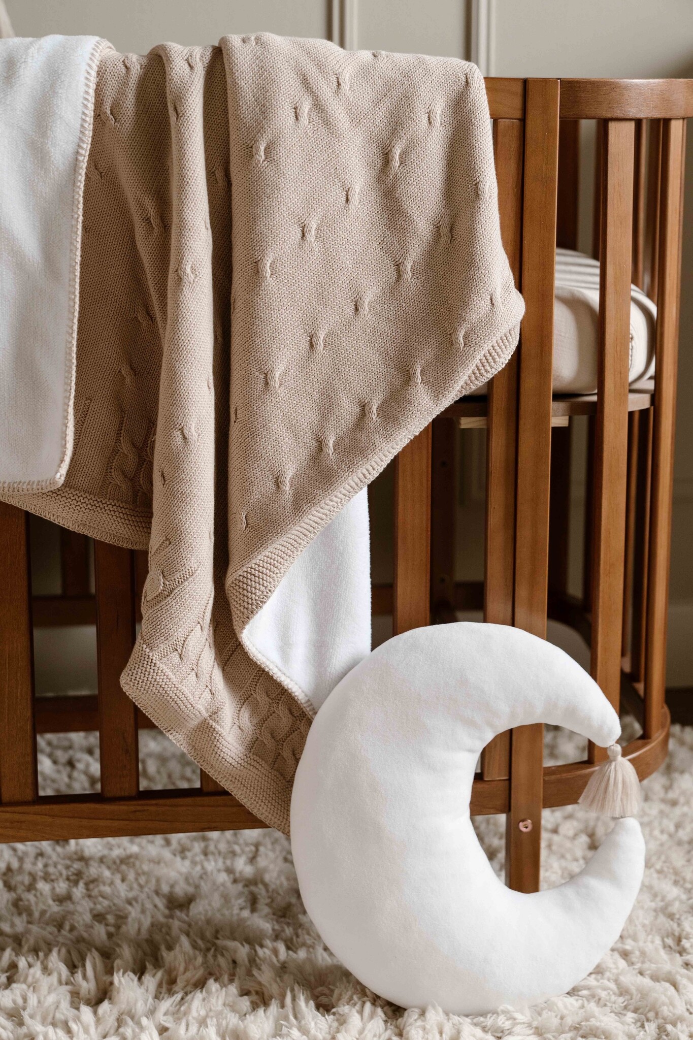 Wiegdeken gevoerd Chamonix  Camel