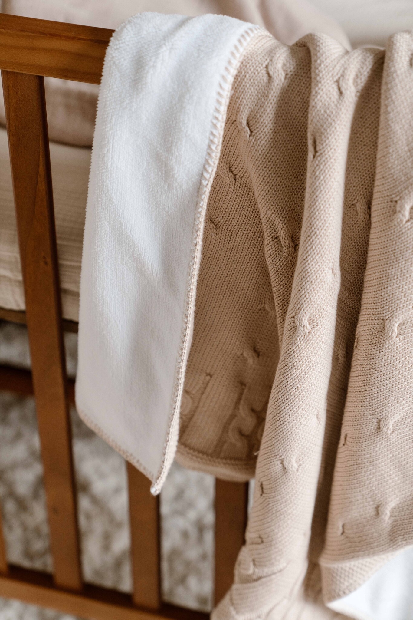 Wiegdeken gevoerd Chamonix  Camel