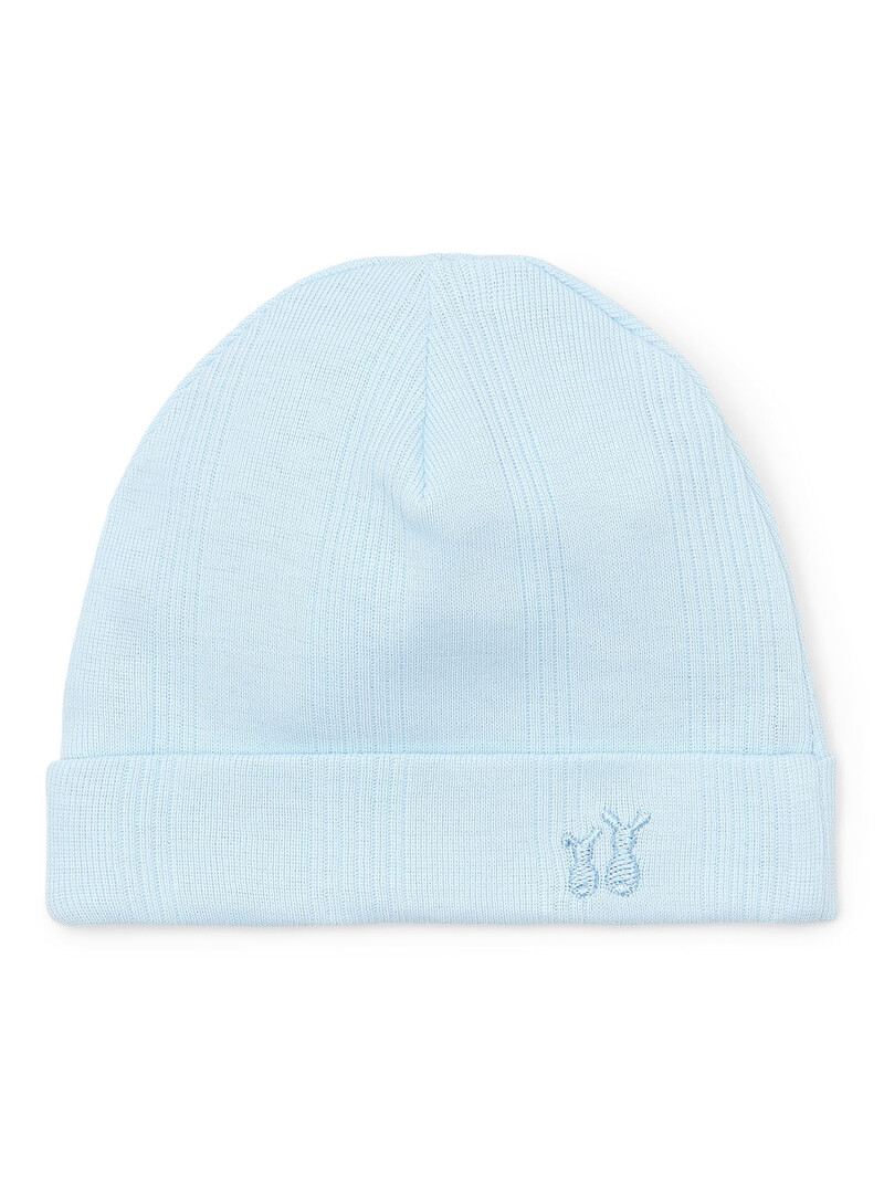 Teddy baby mutsje new born Baby-Blue