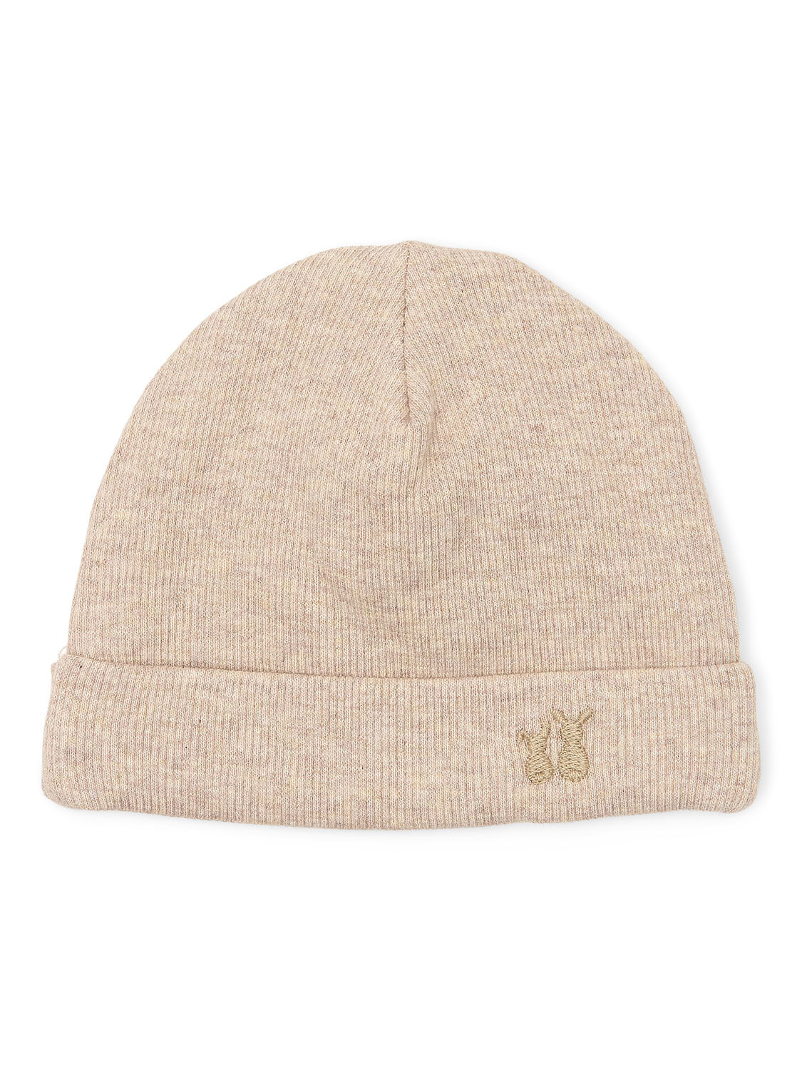 Baby hat rib Camel