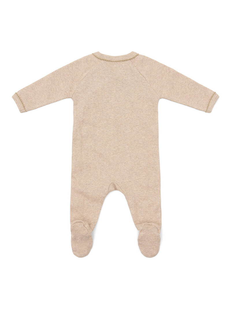 Teddy new born babypakje rib Camel