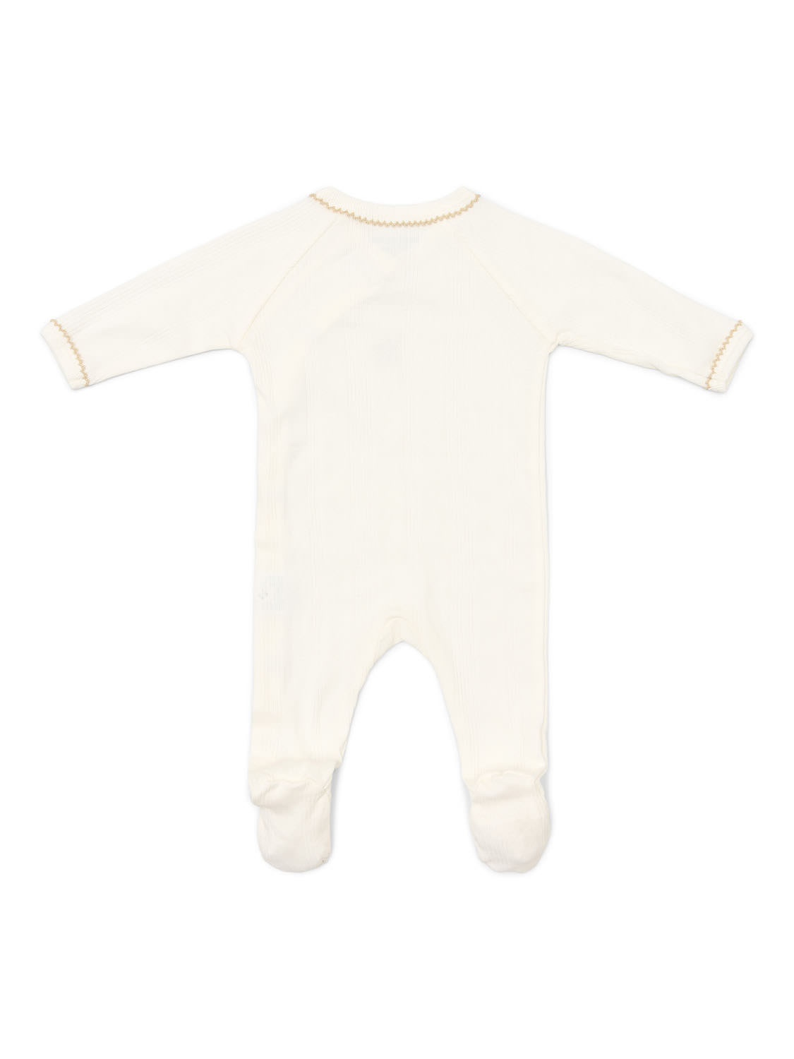 Teddy new born babypakje rib Crème