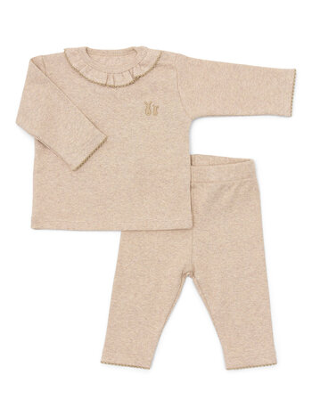 Ensemble bébé Lilly côtelé Camel