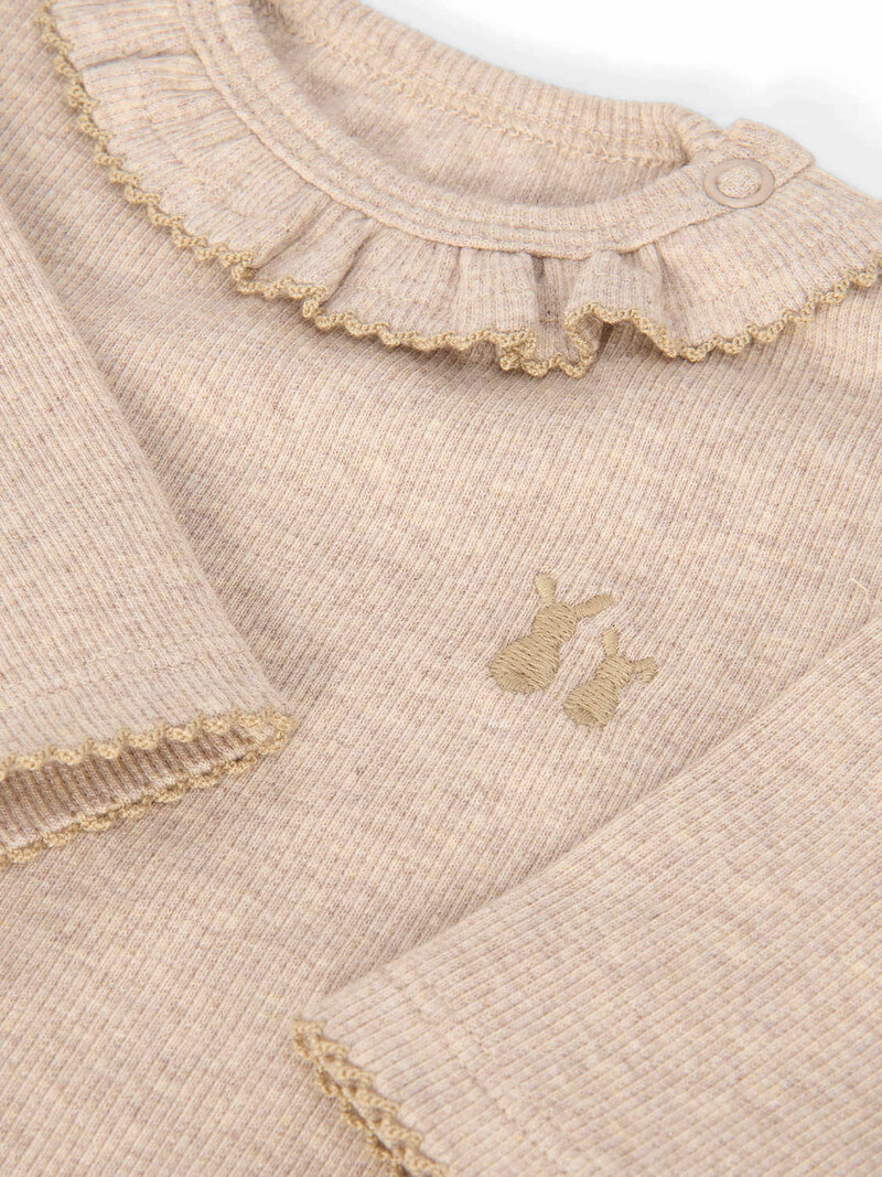 Lilly baby-set rib Camel