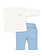 Luc baby-set rib Denim-Blue