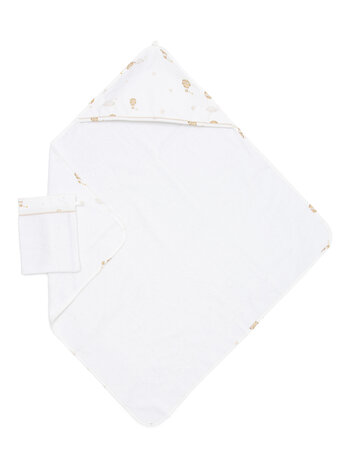 Cape de bain & gant de toilette