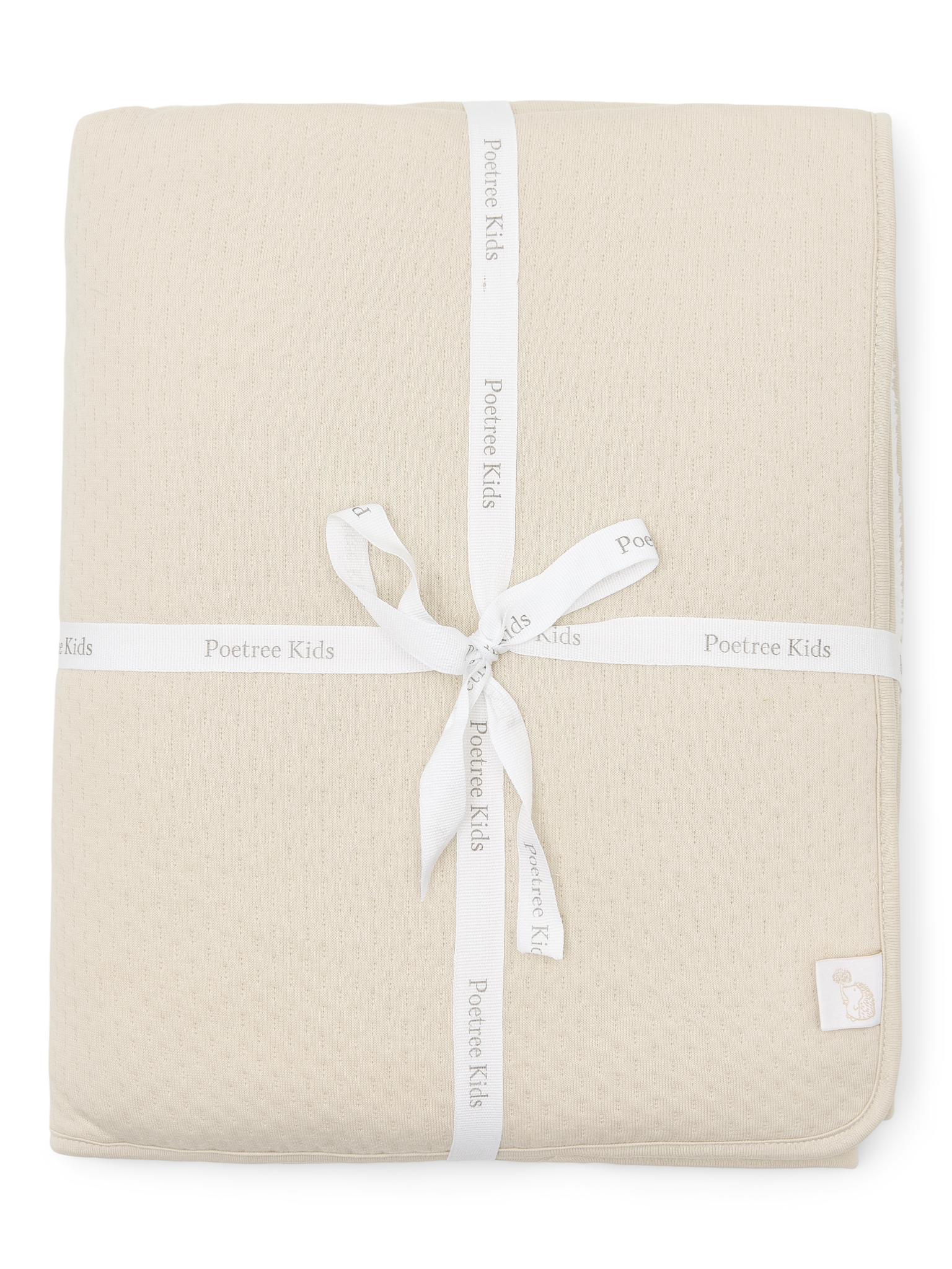 Beige Wiegdeken met fleece Little Voyager