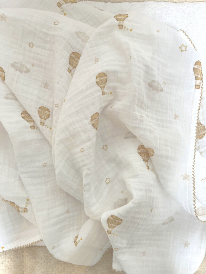 Swaddle doek 120x120cm Little Voyager