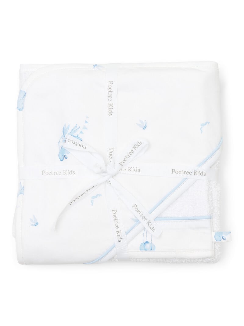 Blue Dreams Hooded towel & washcloth