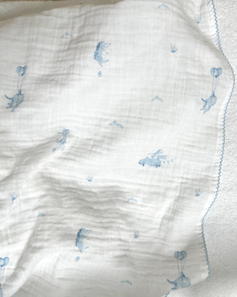 Blue Dreams Swaddle blanket 120x120cm