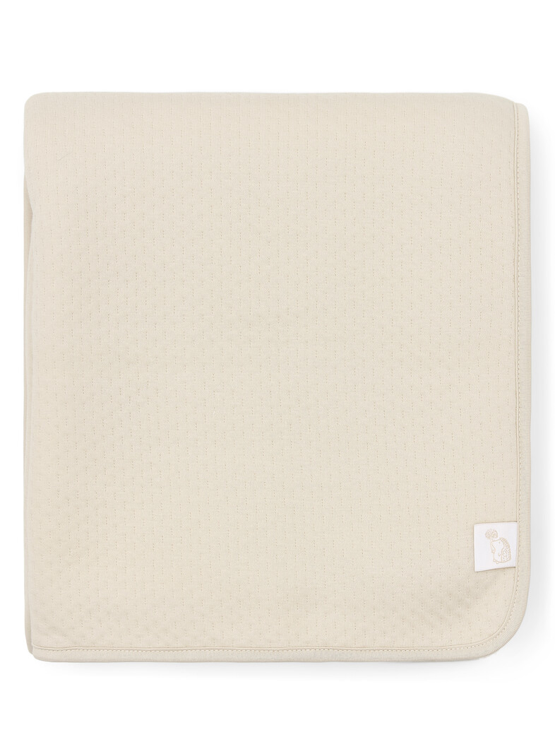 Beige Cot Blanket lined Little Voyager