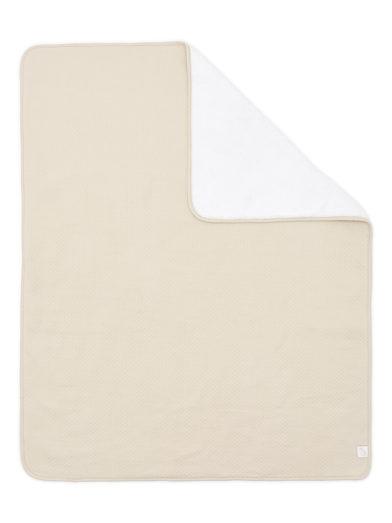 Beige Cot Blanket lined Little Voyager