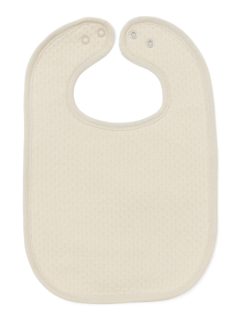 Beige Bavoir double face Little Voyager