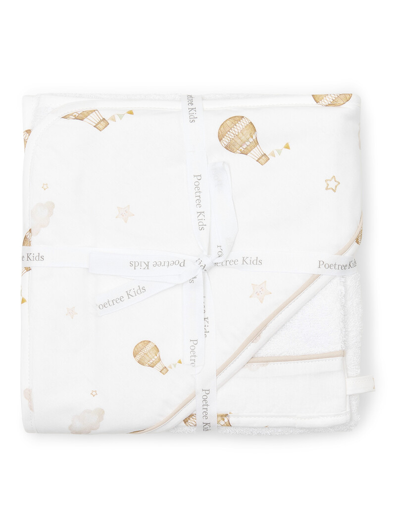 Little Voyager Hooded towel & washcloth