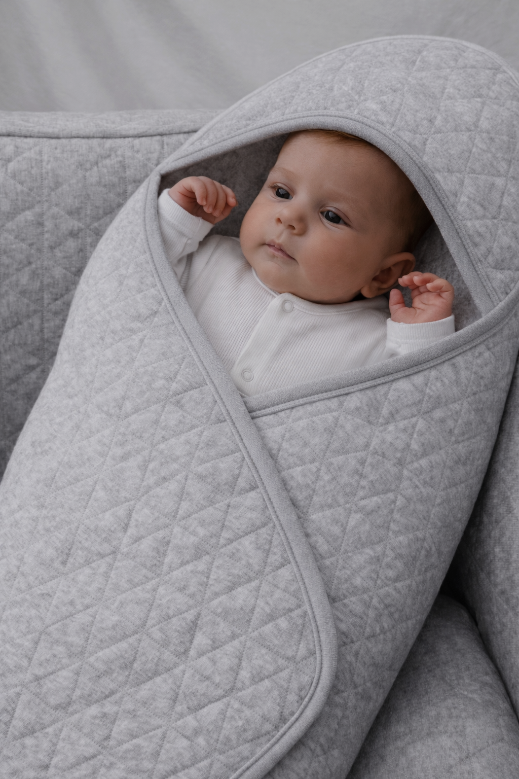 Wikkeldeken Star Grey Melange