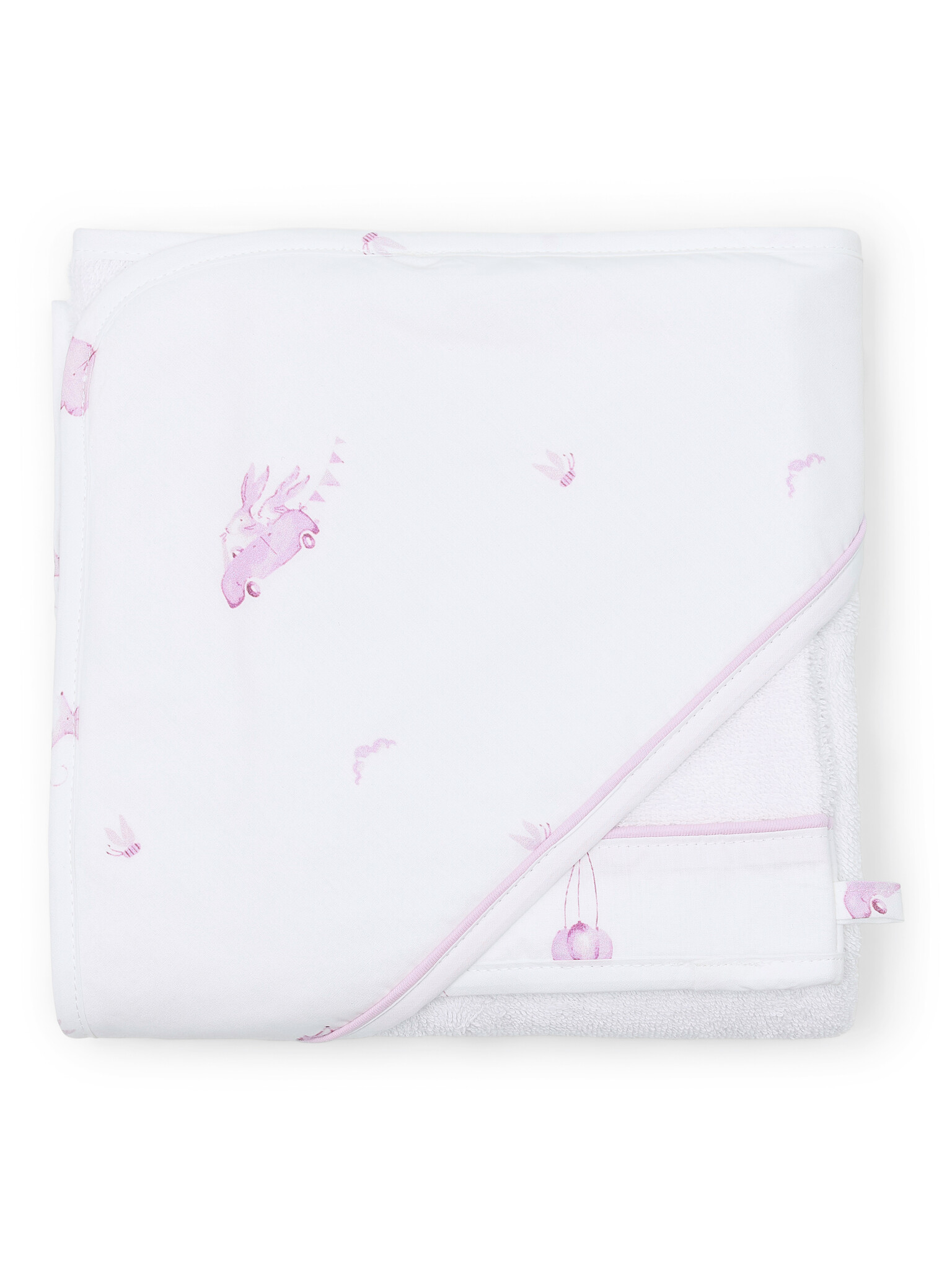 Pink Dreams Badcape & washandje