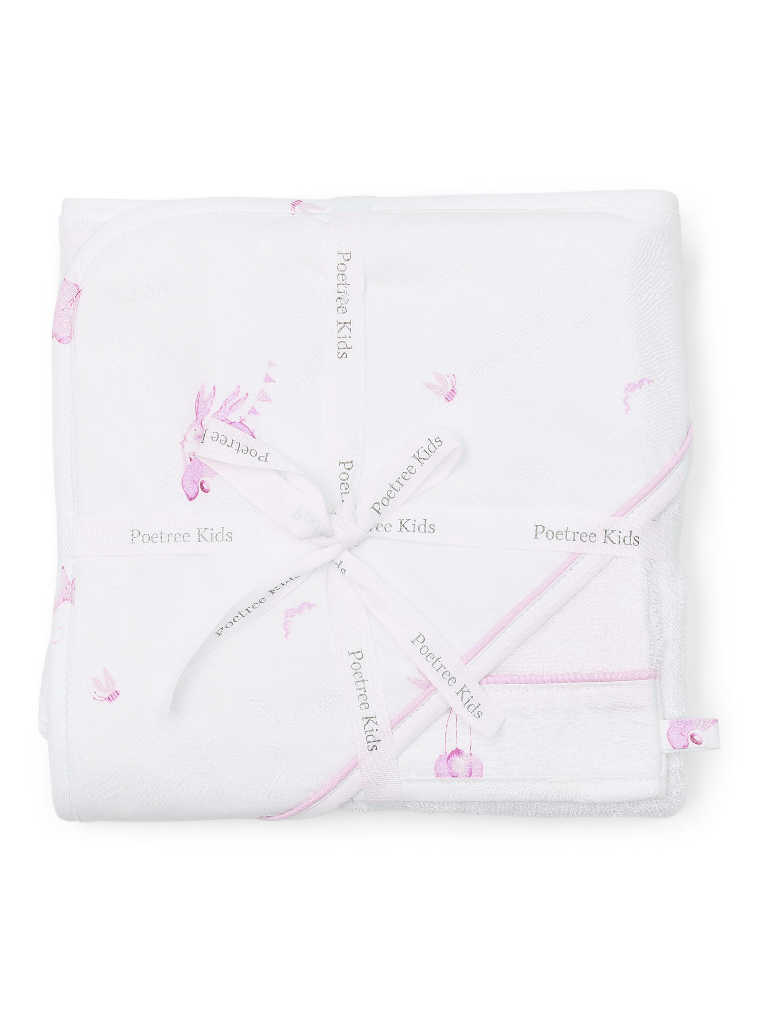 Pink Dreams Badcape & washandje