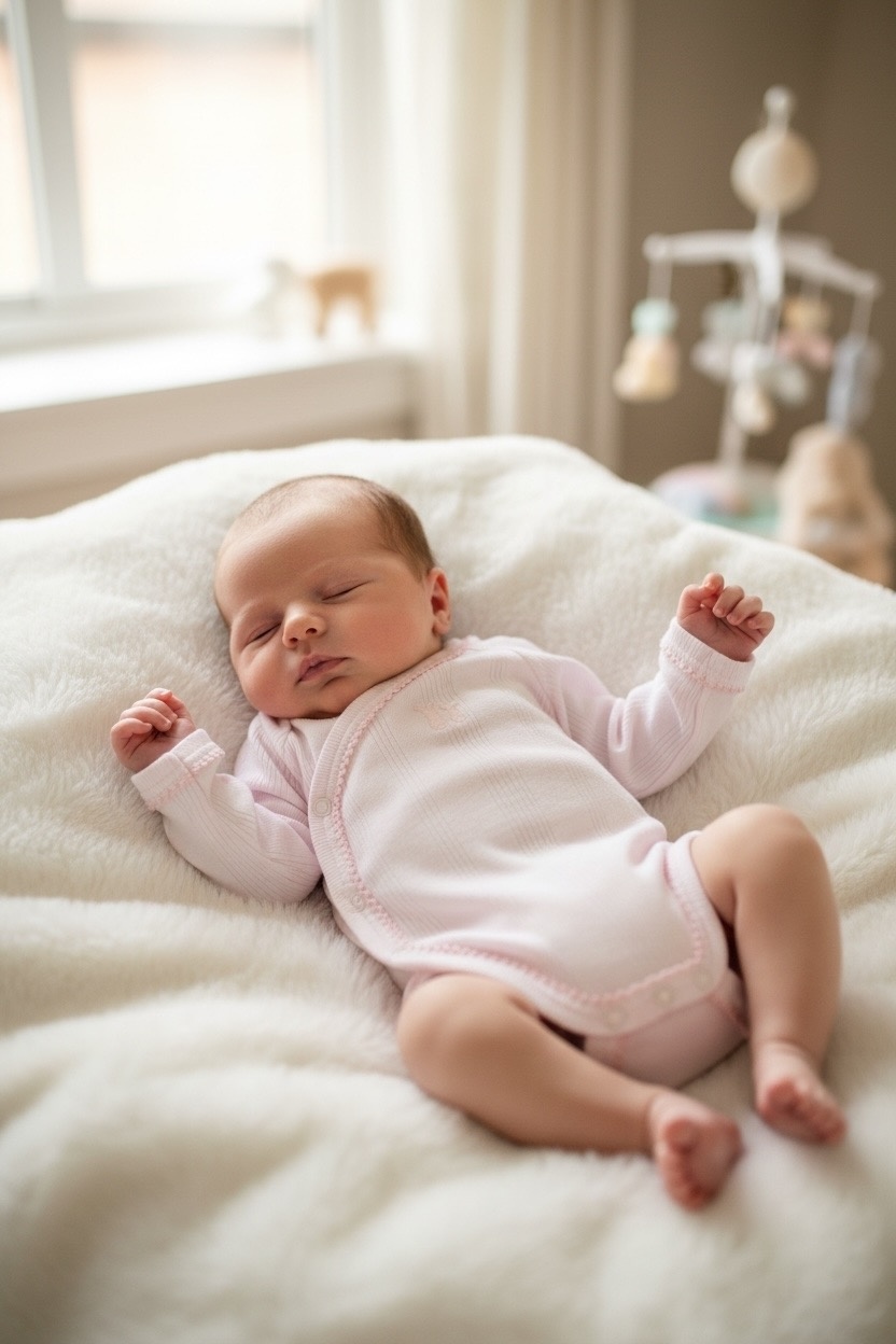 Body/barboteuse bébé manche longue Rose tendre