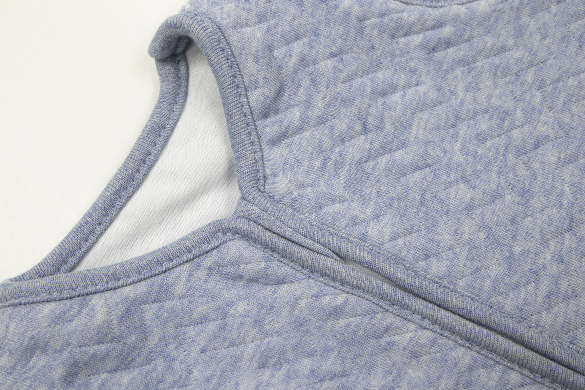 Jersey babyslaapzak 70cm Zomer Chevron Denim Blue