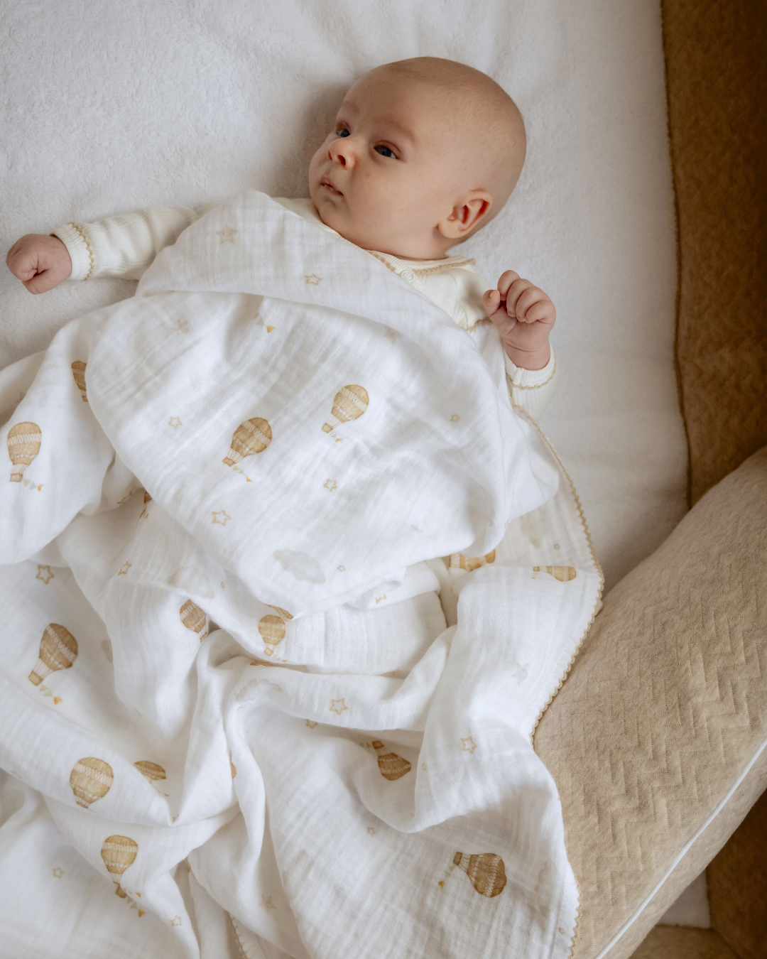 Swaddle doek 120x120cm Little Voyager