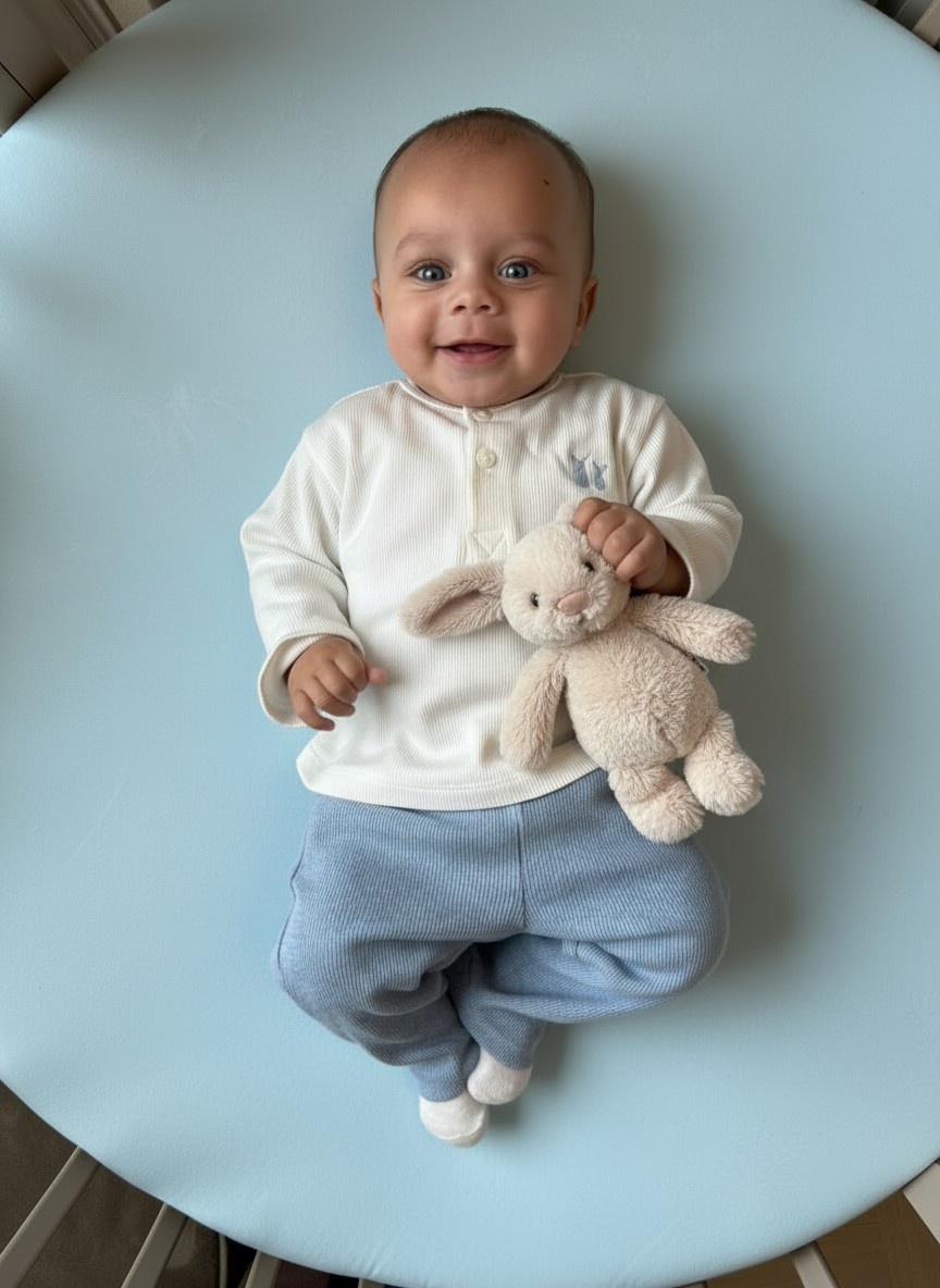 Ensemble bébé Luc Denim Blue