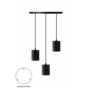 Calex Calex Giant Multi Cord Set - 3 x E40 - Zwart Calex Giant Multi Cord Set - 3 x E40 - Zwart